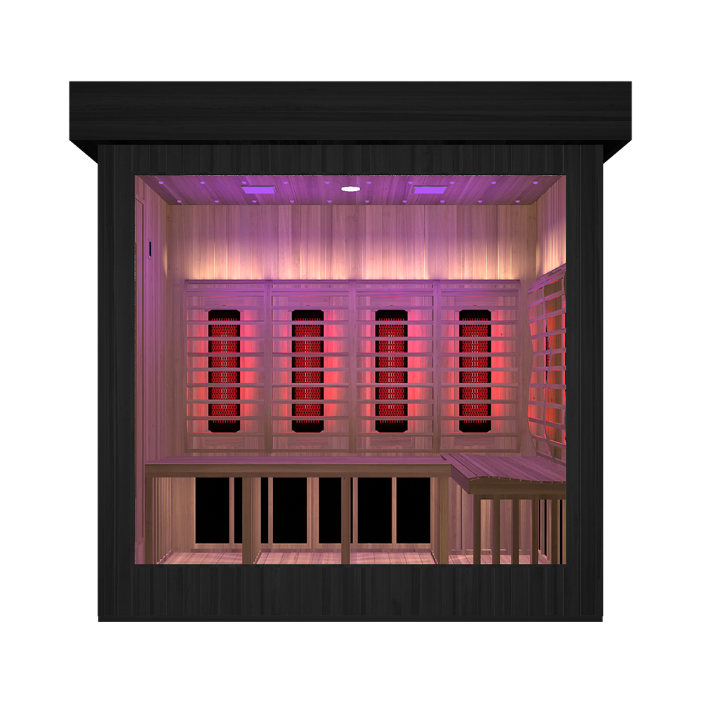 OasisLux Luxury Outdoor Full-Spectrum Infrared Sauna For 3-5 Person