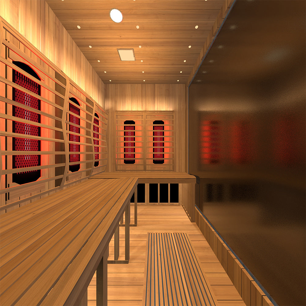OasisLux Luxury Outdoor Full-Spectrum Infrared Sauna For 3-5 Person