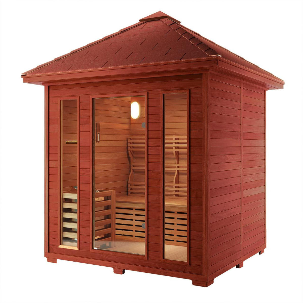 OasisLux 4 Person Traditional Finnish Outdoor Sauna