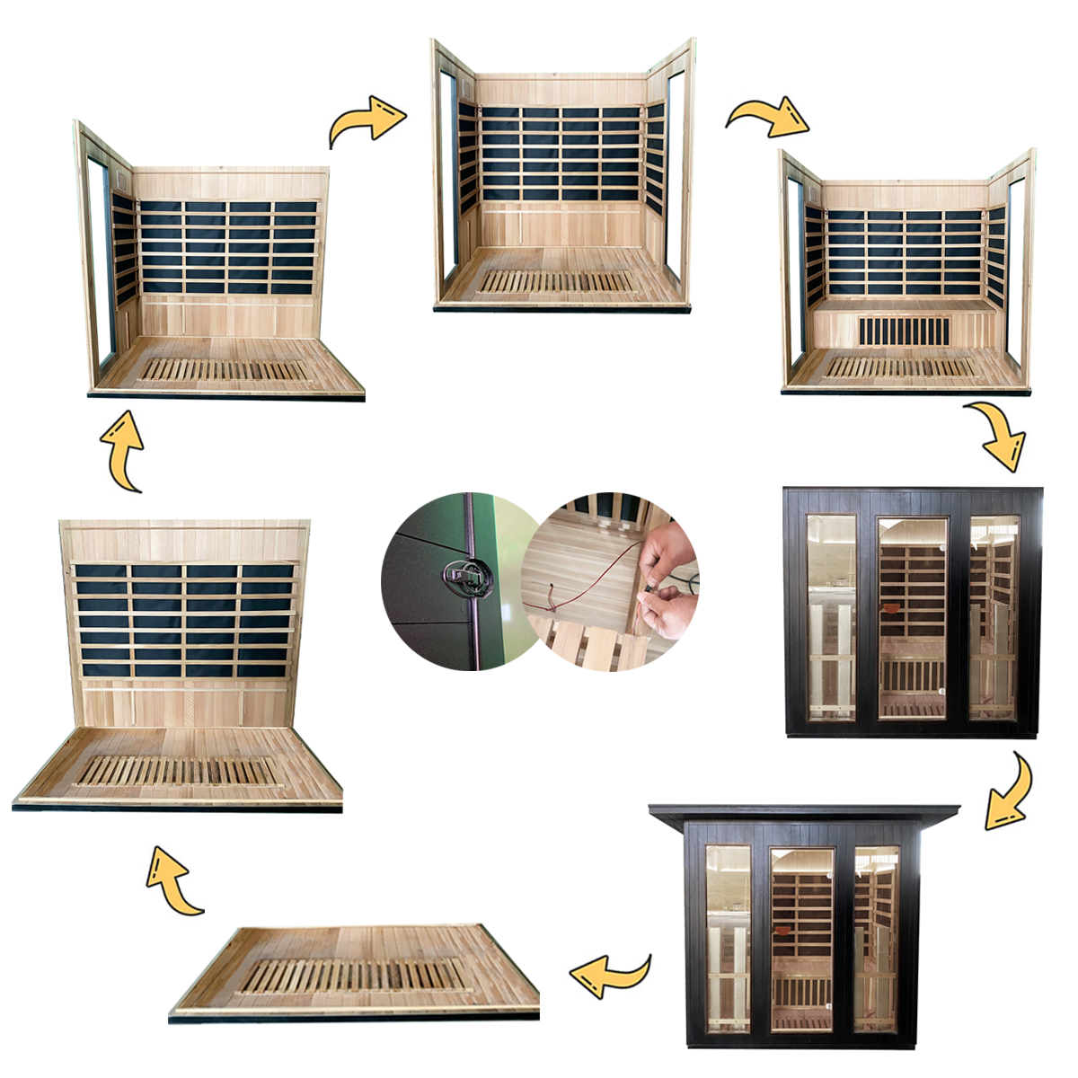 OasisLux Outdoor 5 person full spectrum sauna