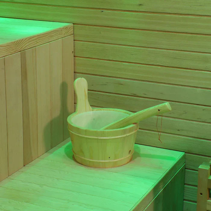 OasisLux Contemporary Studio Outdoor Sauna With Pent Roof