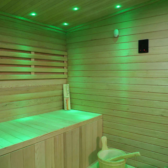 OasisLux Contemporary Studio Outdoor Sauna With Pent Roof