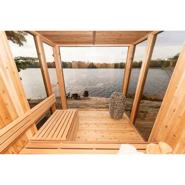 Oasislux Luxury Outdoor 6-Person Square Sauna