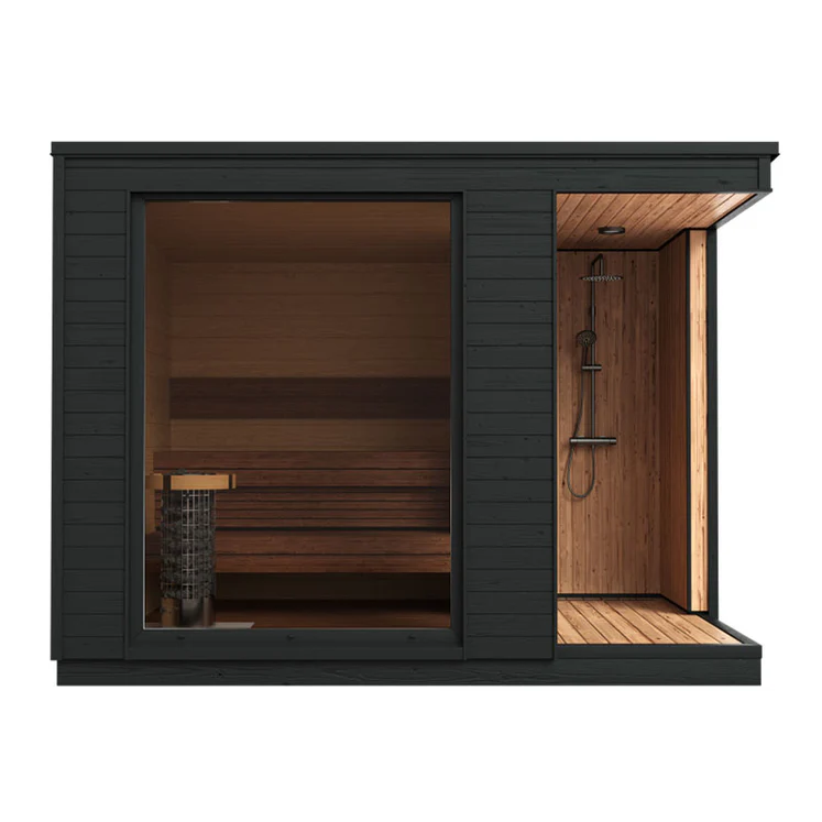 Oasislux Outdoor  Traditional Sauna With Shower System