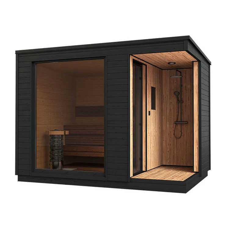 Oasislux Outdoor  Traditional Sauna With Shower System