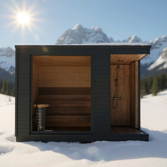 Oasislux Outdoor  Traditional Sauna With Shower System