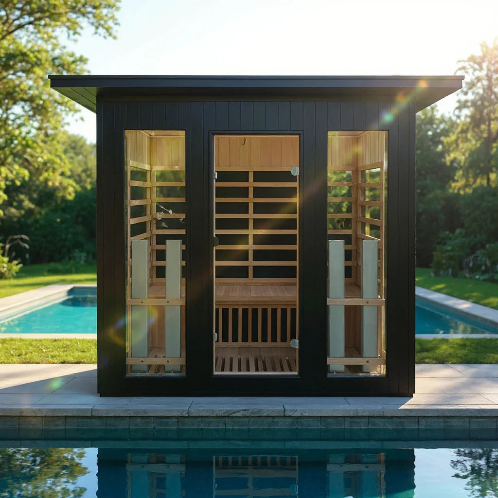 OasisLux Outdoor 5 person full spectrum sauna