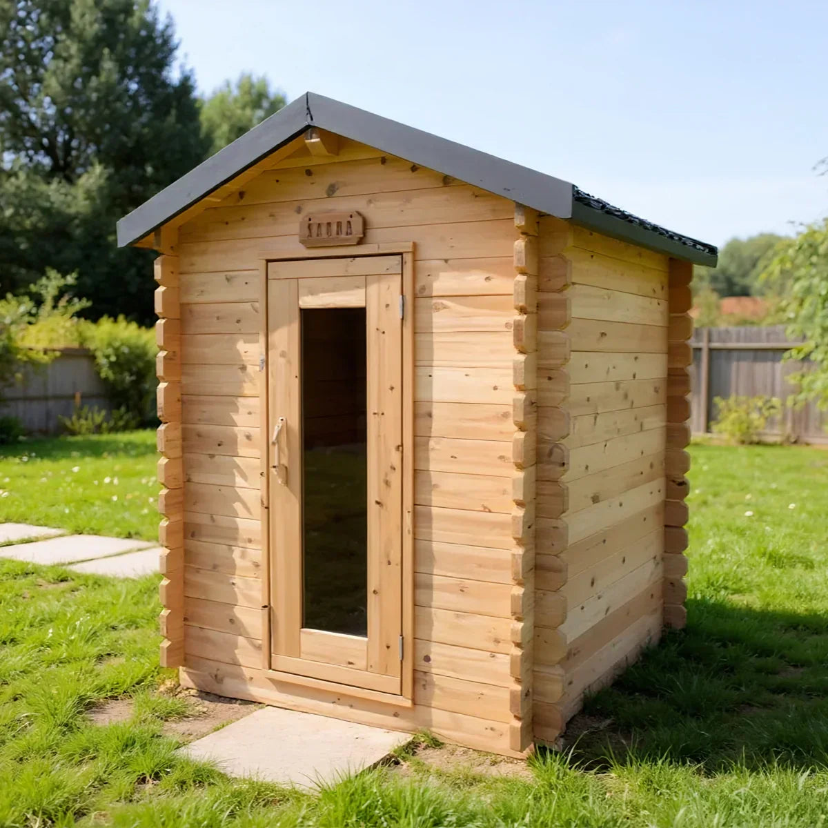 Oasislux Traditional Outdoor Cabin Sauna For 2-3 Persons