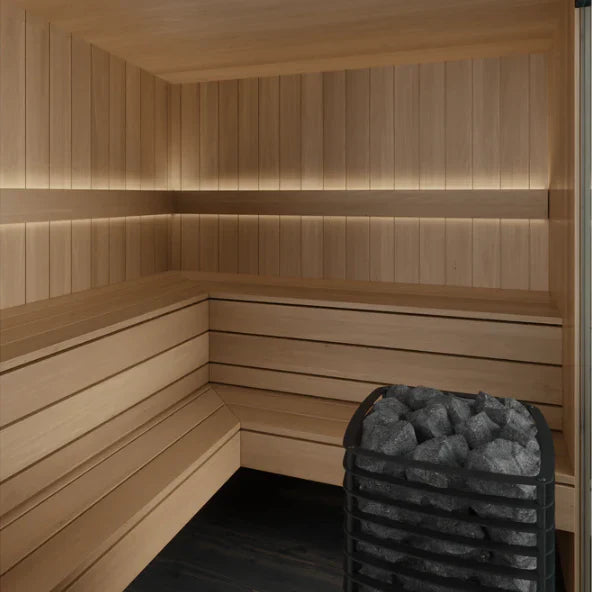 Oasislux Modern Black Outdoor Sauna