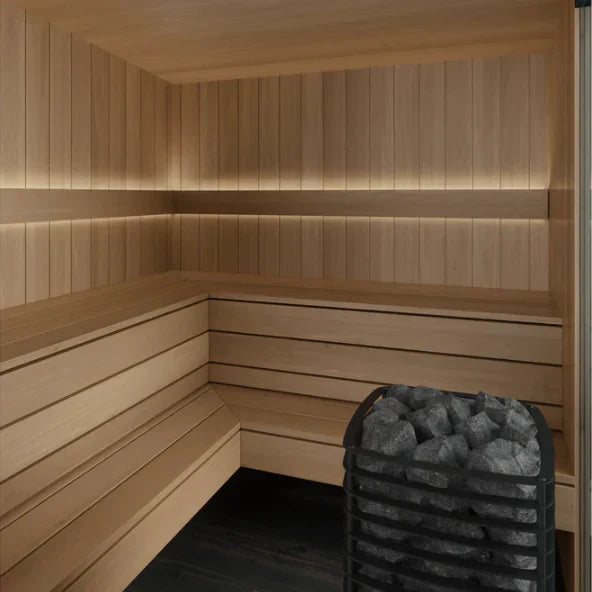 Oasislux Modern Black Outdoor Sauna