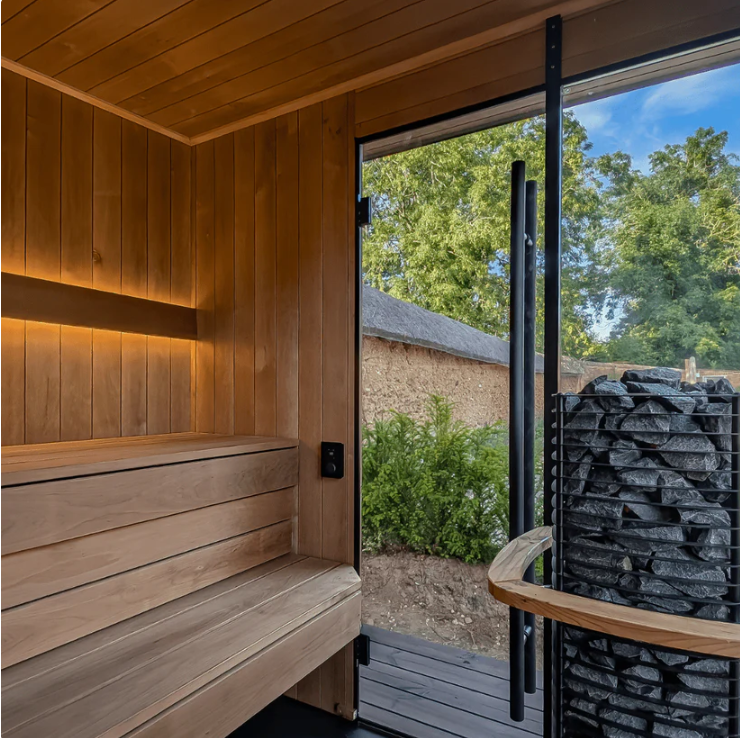 Oasislux Modern Black Outdoor Sauna