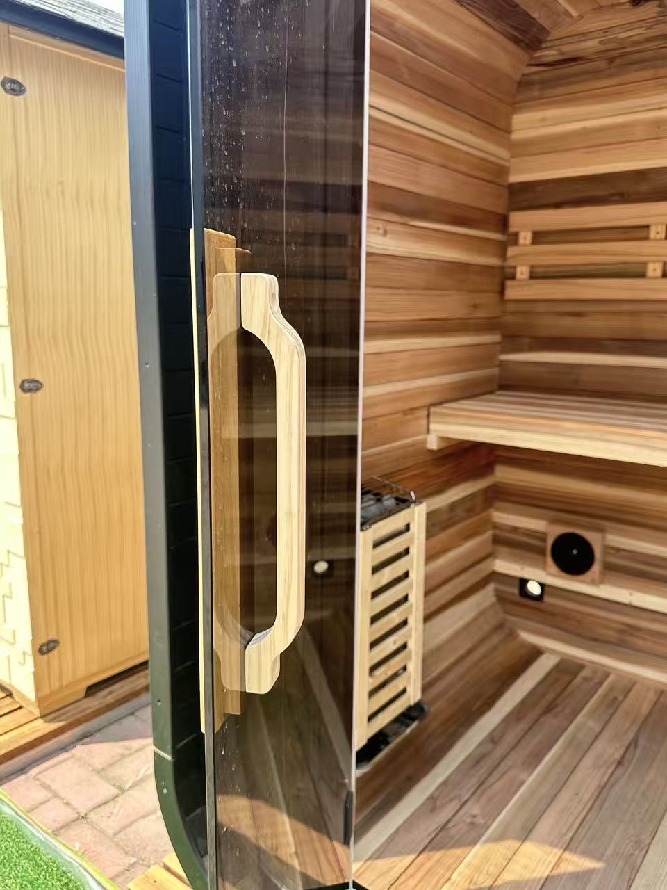 OasisLux Aurora Outdoor Sauna Cabin | 4–6 Person Thermospruce Sauna