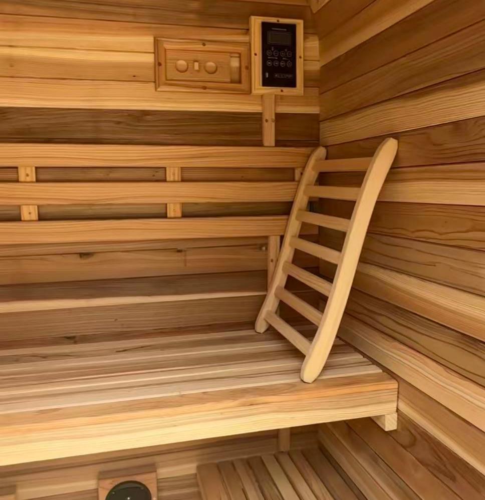 OasisLux Aurora Outdoor Sauna Cabin | 4–6 Person Thermospruce Sauna