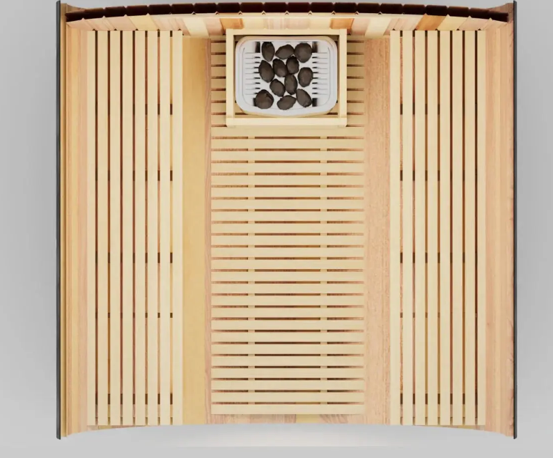 Embroed Nordic Luxe Outdoor Barrel Sauna – Modern Cedar Sauna Retreat for Backyard Wellness & Relaxation