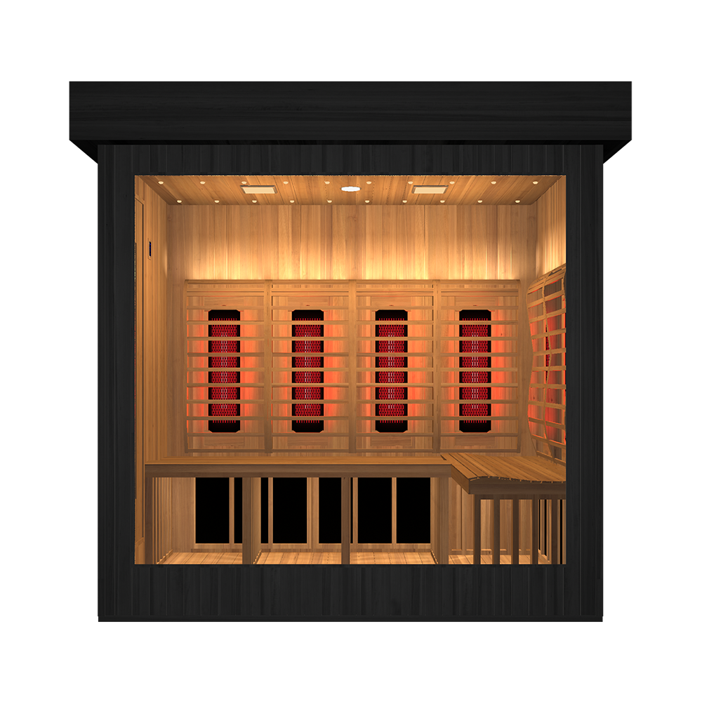 OasisLux Luxury Outdoor Full-Spectrum Infrared Sauna For 3-5 Person