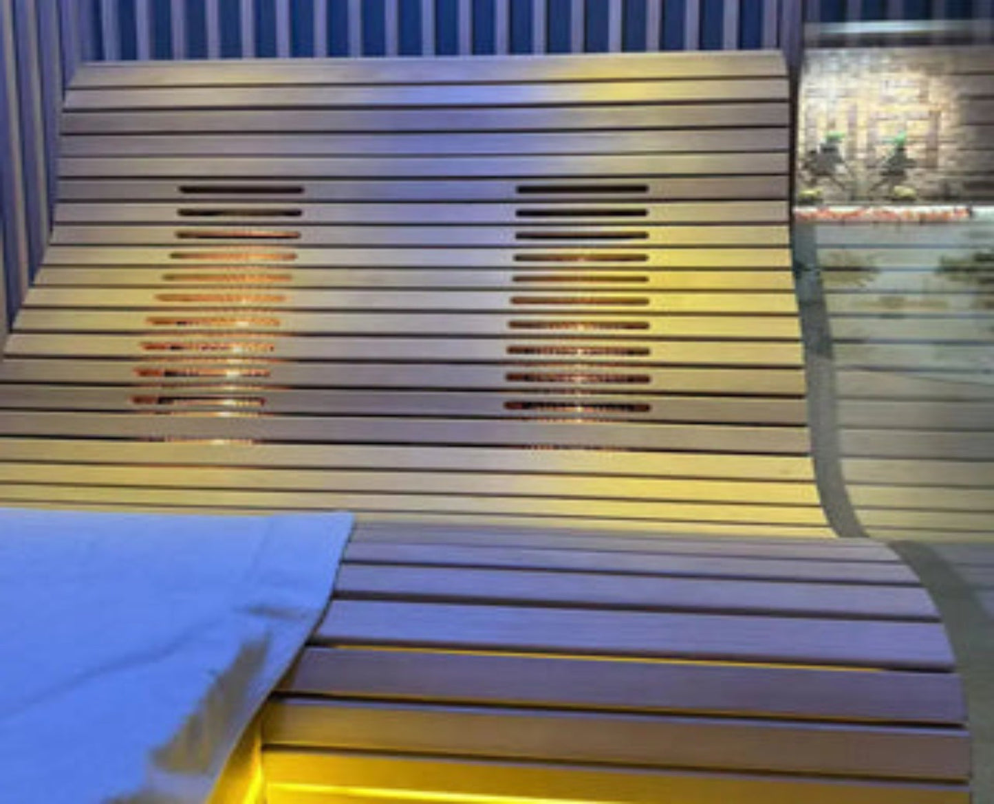 2-6 Person Far Infrared Reclining Chair Hemlock Sauna Room - Reclining Chair + Regular Seat