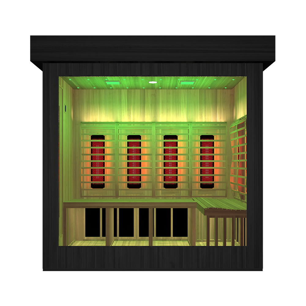 OasisLux Luxury Outdoor Full-Spectrum Infrared Sauna For 3-5 Person