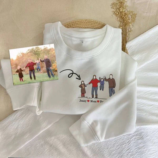 Custom Family Portrait Sweatshirt