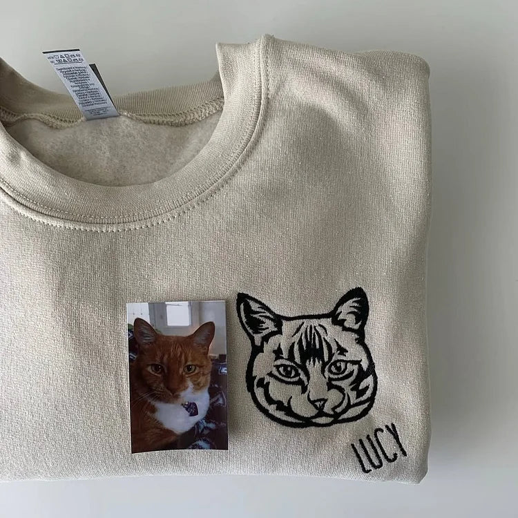 Custom Pet Face Embroidery Wear