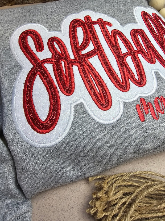 The Glitter Game Day Sweatshirt | Custom Sports Mama
