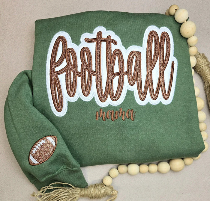 The Glitter Game Day Sweatshirt | Custom Sports Mama