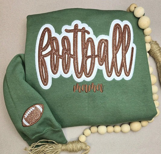 The Glitter Game Day Sweatshirt | Custom Sports Mama