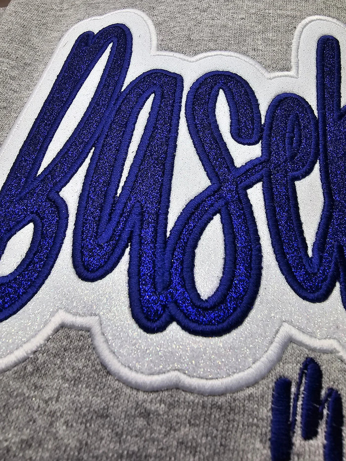 The Glitter Game Day Sweatshirt | Custom Sports Mama