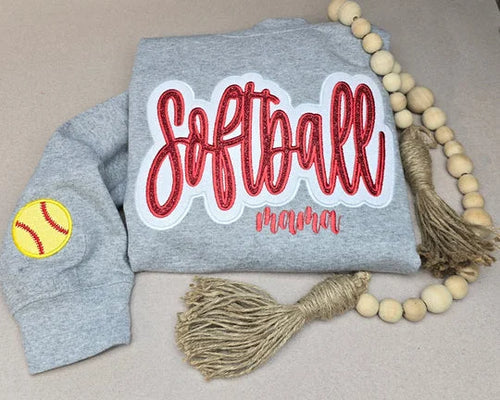 The Glitter Game Day Sweatshirt | Custom Sports Mama