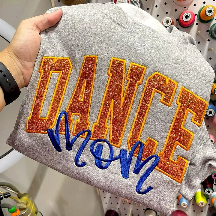 Custom Glitter Sports Mom Hoodie