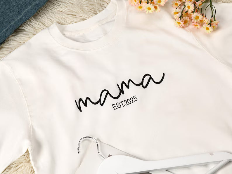 The Embroed Signature Mama Sweatshirt