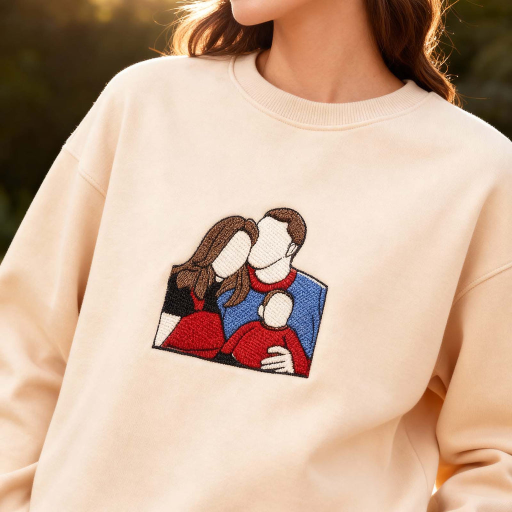 Custom Embroidered Couple Hoodies