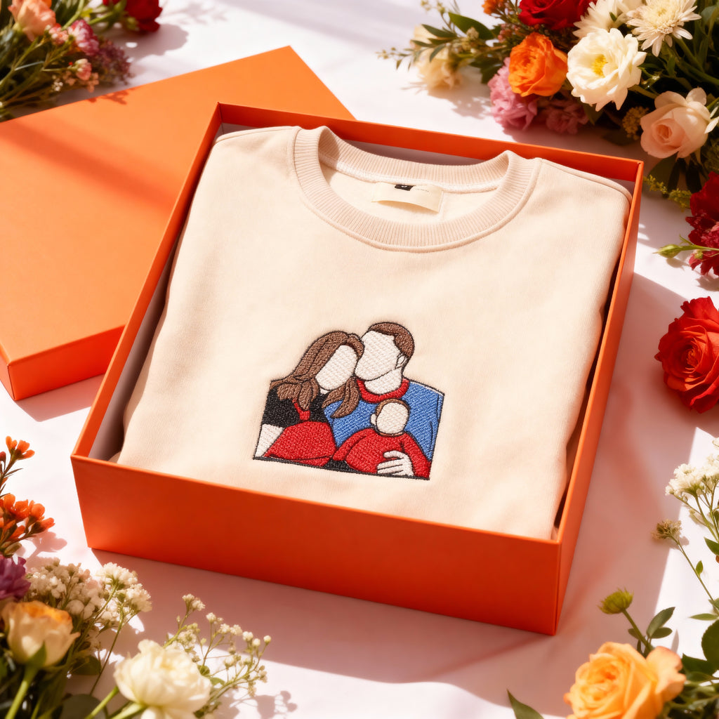 Custom Embroidered Couple Hoodies