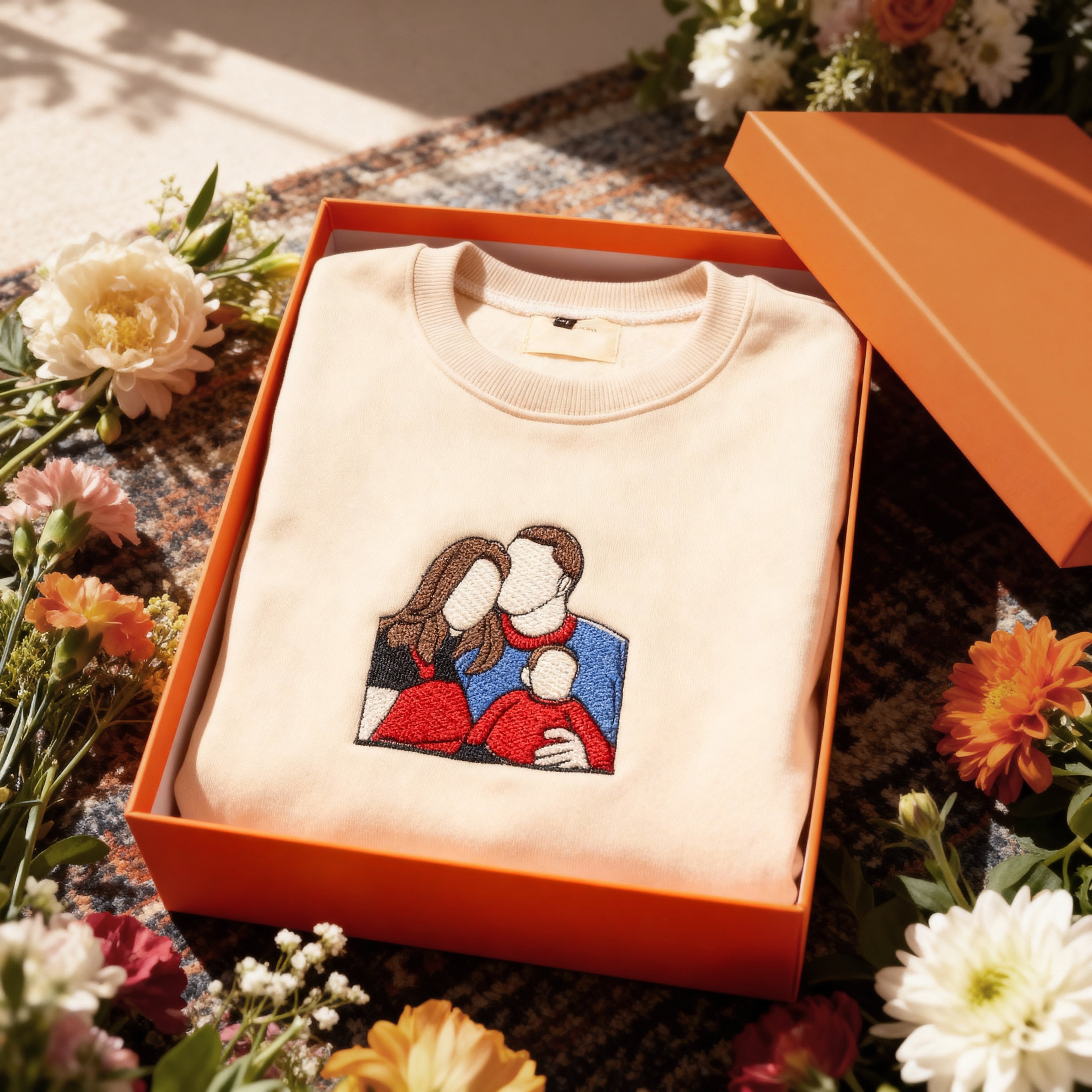 Custom Embroidered Couple Hoodies